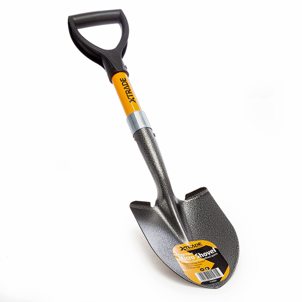 XTrade Round Point Micro Shovel D-Grip handle