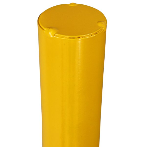 Yellow Fixed Parking Security Post Barrier