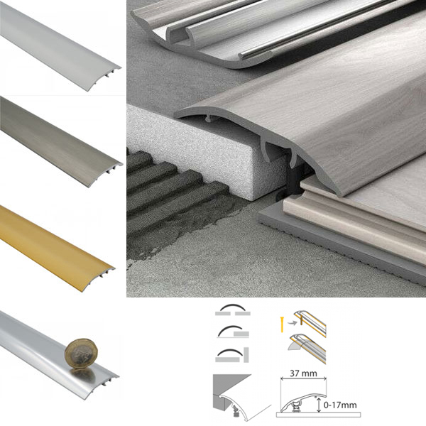 Shop Good Quality Aluminium Door Bar floor Trim Threshold Cover Strip T ...