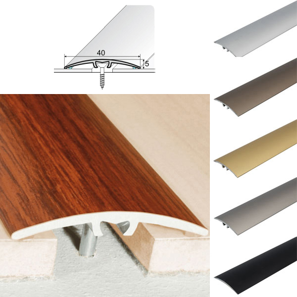 Door Threshold for connecting wooden, laminate, carpet, vinyl or tiled ...