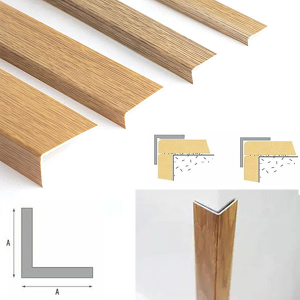 Shop Top Quality Plastic PVC Corner Angle Wall Guard Edge Protector Wood Effect